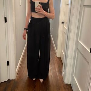 New with tag high waisted, long wide leg pants